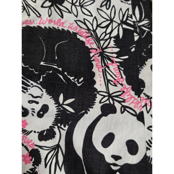 RARE Vintage Lilly Pulitzer Originals Pandamonium Panda WWF Resort Fit Pants, 6 - Picture 9 of 10